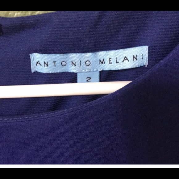 Designer Antonio Melani, Blue with Black Stitching - Picture 3 of 5